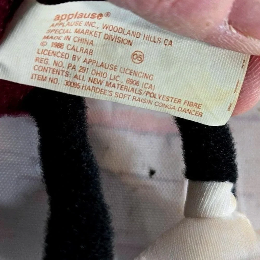 Applause The California Raisins Plush Toy 1988‎